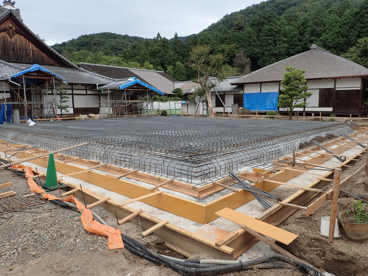 宸殿復興再建工事　基礎工事　②